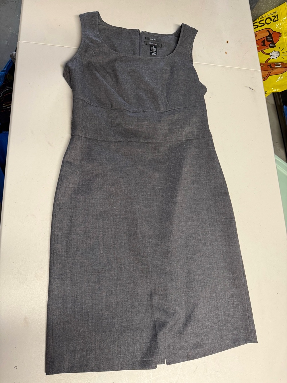 Style & Co. Gray Sheath Dress